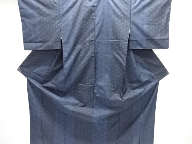 JAPANESE KIMONO / UNUSED / SILK / DORO OSHIMA TSUMUGI / WOVEN ASANOHA